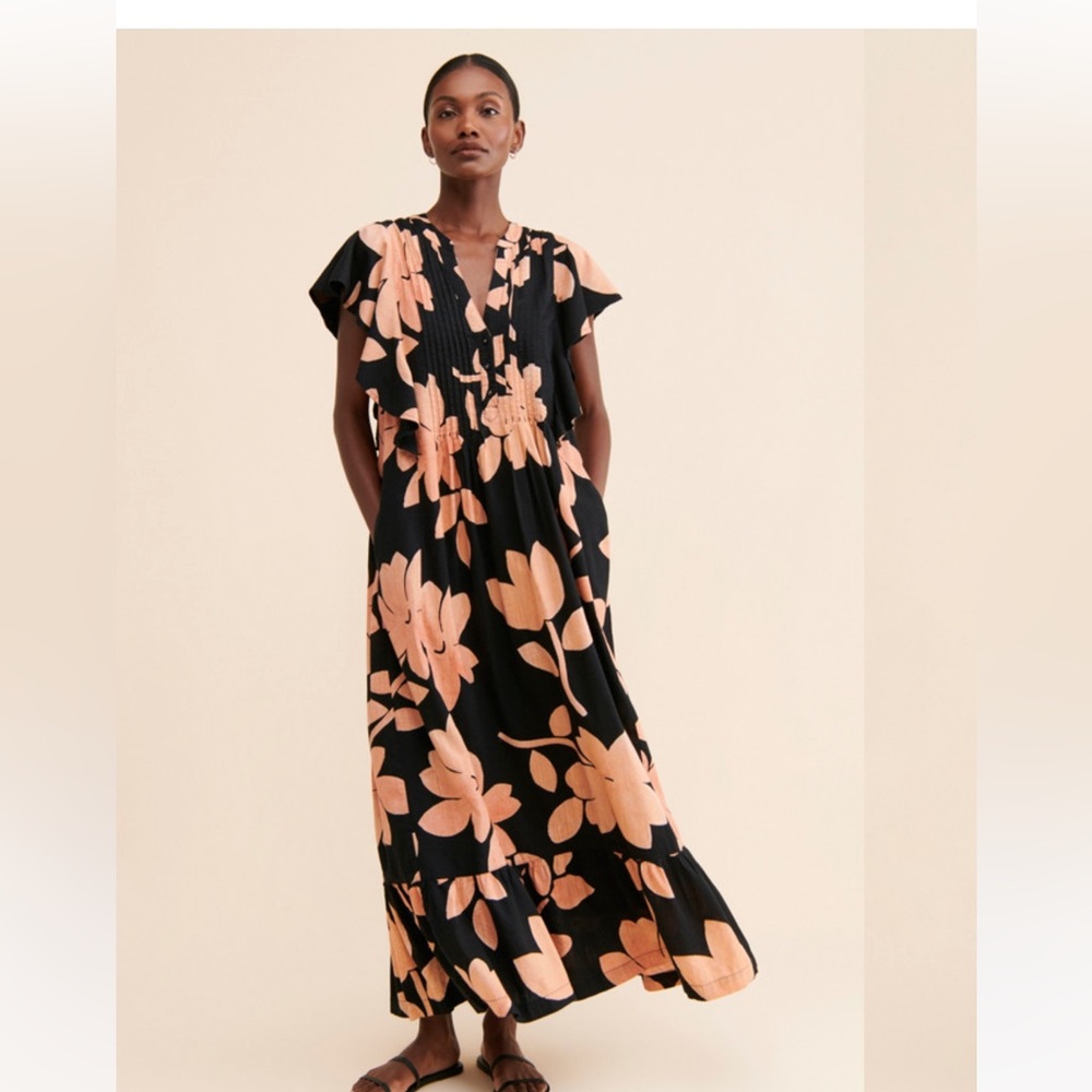 Floral print maxi dress